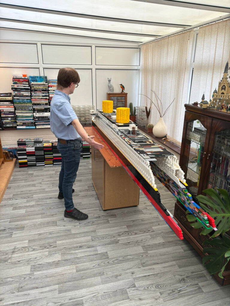 Autistic model maker builds a 13ft Lego Titanic replica from memory, aiming for 20ft. Jack Moore seeks brick donations to complete his stunning three-year project.