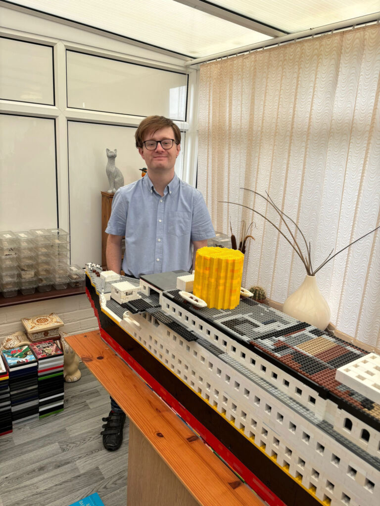 Autistic model maker builds a 13ft Lego Titanic replica from memory, aiming for 20ft. Jack Moore seeks brick donations to complete his stunning three-year project.