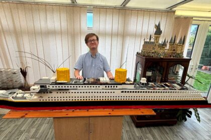 Autistic model maker builds a 13ft Lego Titanic replica from memory, aiming for 20ft. Jack Moore seeks brick donations to complete his stunning three-year project.