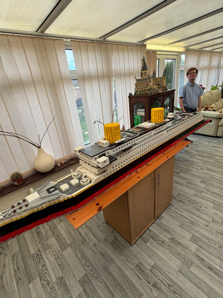 Autistic model maker builds a 13ft Lego Titanic replica from memory, aiming for 20ft. Jack Moore seeks brick donations to complete his stunning three-year project.