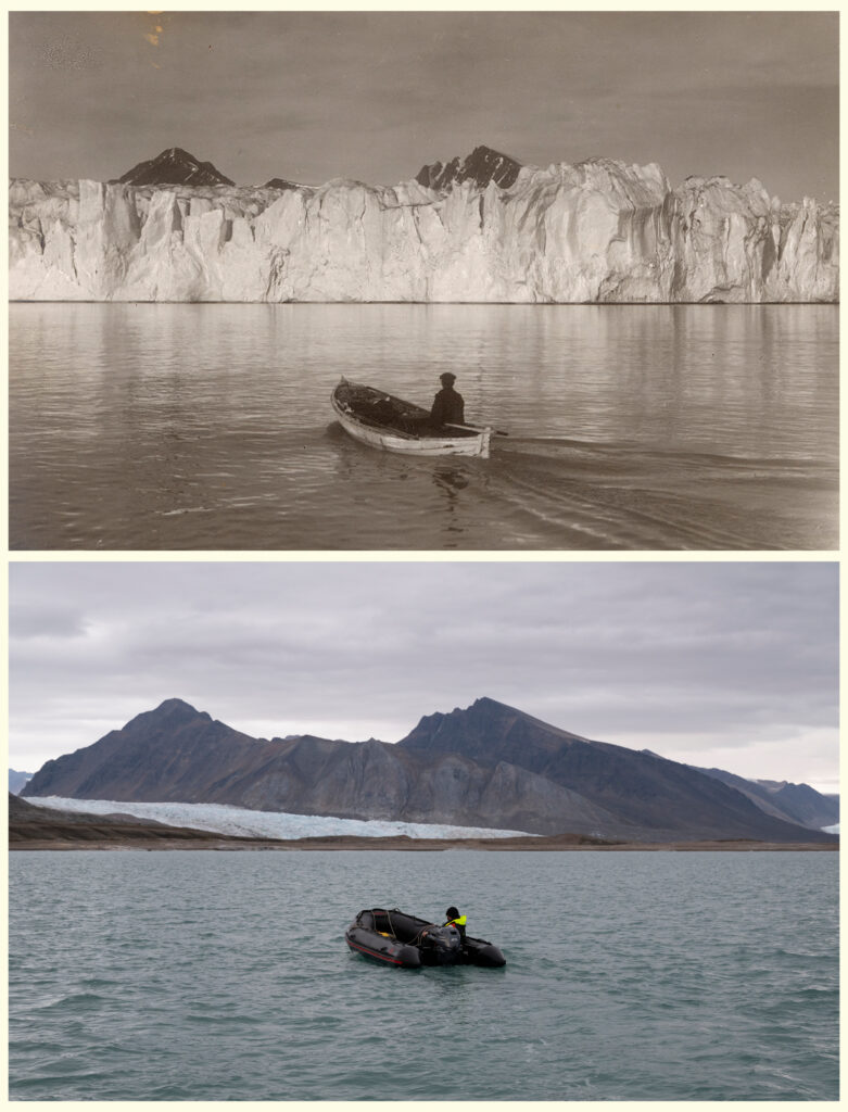 Stunning images reveal alarming Arctic glacier retreat, highlighting urgent climate change impact. See how rapidly our planet is transforming and why action is critical.