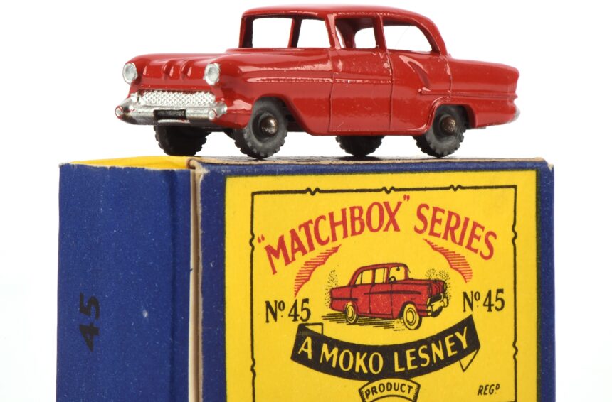 Rare 1958 Matchbox Vauxhall Victor toy truck sells for £3,380 at auction, smashing its £60 estimate; one of fewer than ten surviving due to a design flaw.