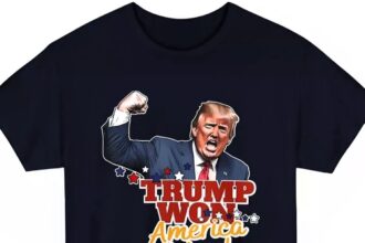 Trump supporters flood eBay with ‘WE WON’ merch hours after his projected win, selling shirts, caps, and mugs celebrating the ‘magnificent victory’ in 2024 election.