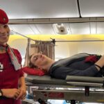 Rumeysa Gelgi, the world’s tallest woman at 7ft 0.09ins, shares her inspiring air travel journey, flying via stretcher due to her condition. A step toward accessible travel!