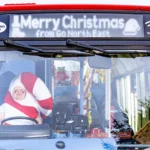 Bus driver Julie Richardson spreads holiday cheer with festive costumes, donning a new outfit daily in December to bring joy during a challenging time of year.