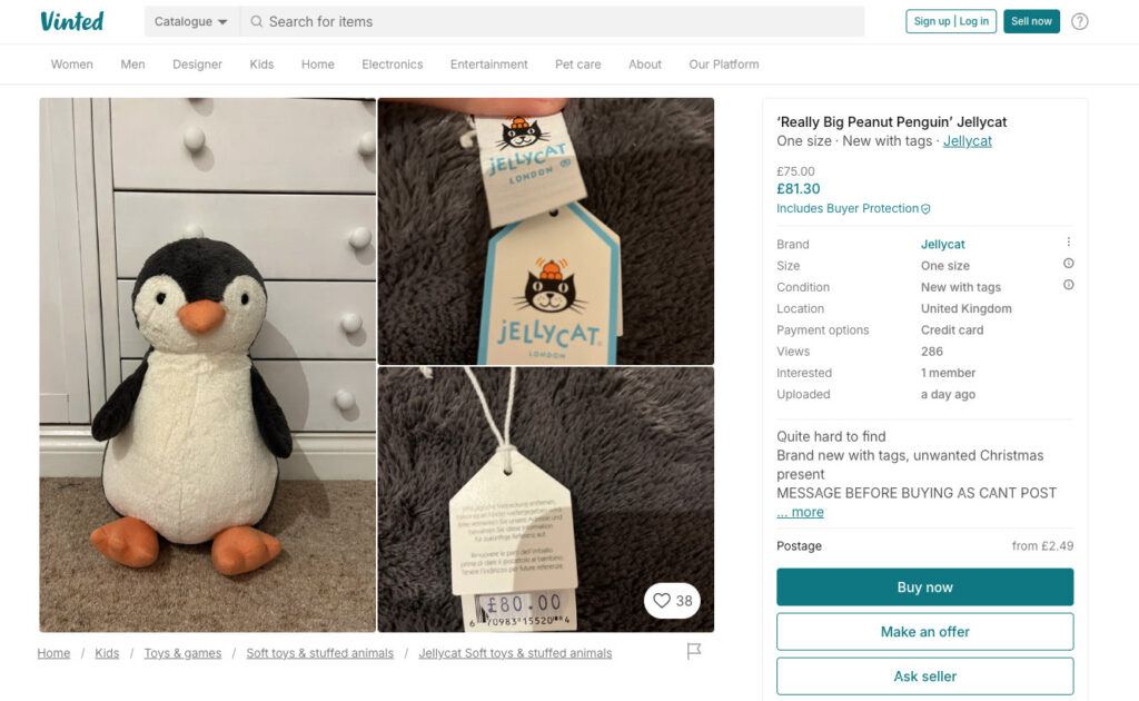 Unwanted Christmas gifts flood online marketplaces just 48 hours after the big day—cheeky sellers listing items like PS5s, perfume, and Jellycat toys, some at inflated prices!