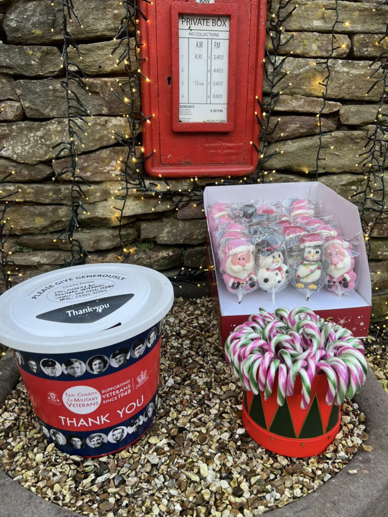 Heartless thieves stole a charity box with hundreds of pounds meant for WWII veterans from Britain’s most festive house, adorned with 200,000 lights in aid of the Taxi Charity for Military Veterans.