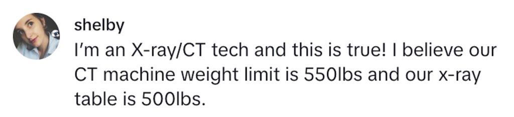 Social media comment on the post of A doctor claims some overweight patients are sent to zoos for MRI scans due to hospital weight limits, sparking viral reactions and shedding light on medical equipment restrictions.