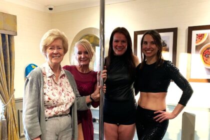 Elderly residents at a West Midlands care home enjoyed a unique and athletic pole dancing performance, wowing onlookers with strength and artistry in an unforgettable display.