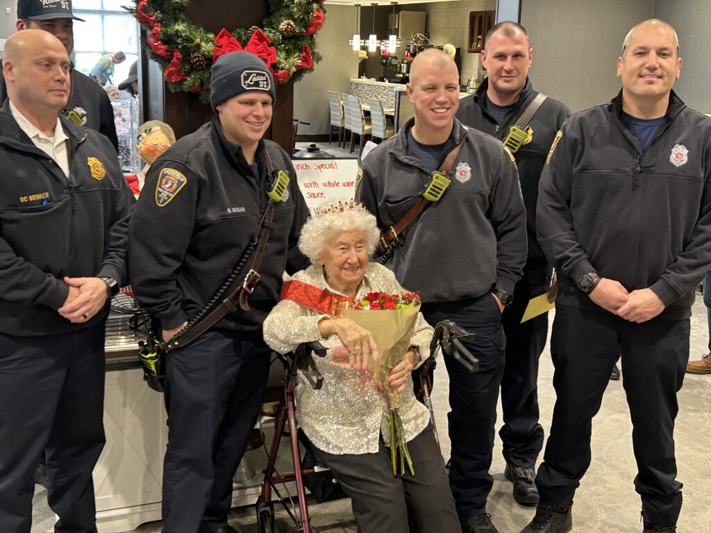 106-year-old great-great-grandmother Florence Hackman shares her secret to longevity: positivity, staying active, and a love for Fireball whisky, celebrating each day as it comes.