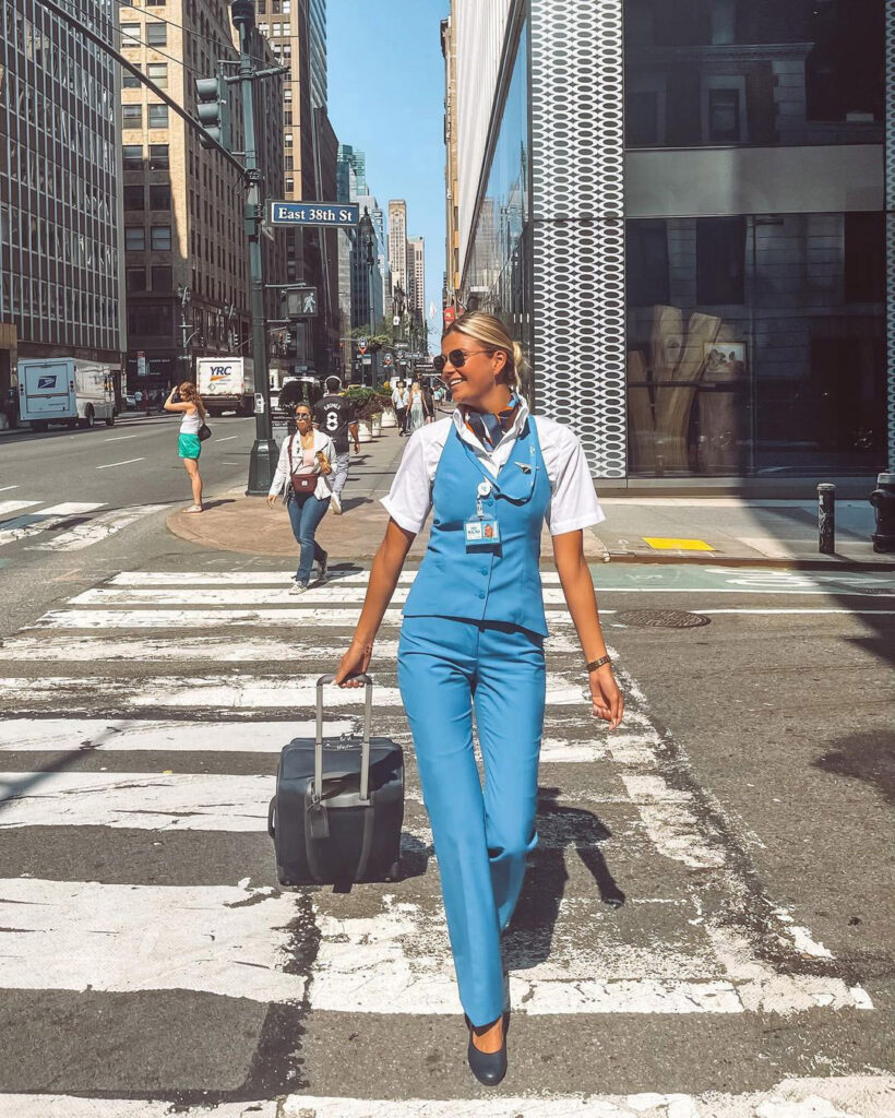 Flight attendant Esther Sturrus shares festive travel hacks: book midweek, use airline apps for discounts, consider connecting flights, and pack smart for stress-free holidays!