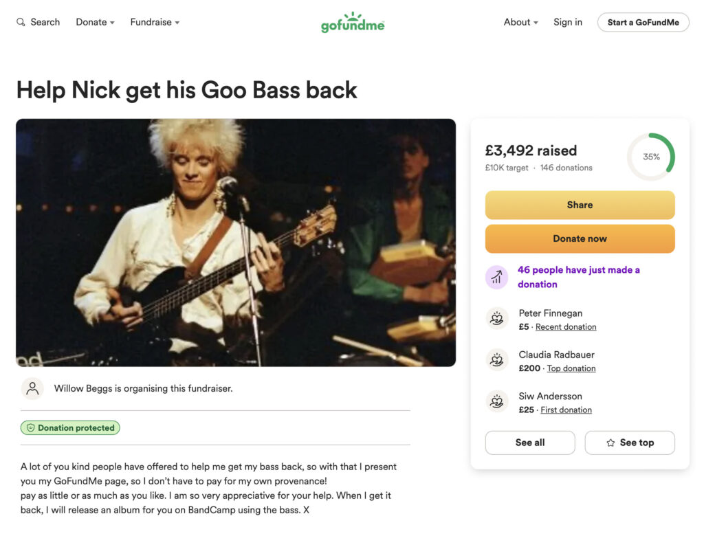 80s star Nick Beggs seeks £15K to reclaim his iconic Wal Pro2E bass guitar used in Kajagoogoo’s "Too Shy." Fans rally on GoFundMe, but his wife insists on a new kitchen!