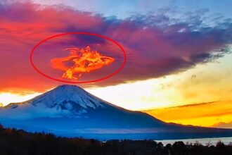 A Mount Fuji eruption created a viral "fire dragon" illusion, captivating millions online. Locals and viewers praised the breathtaking scene, calling it a divine spectacle.