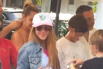 Shakira spotted supporting her 9-year-old son Sasha's 'Bad Boyz' brand at a Miami bazaar, showcasing his jewelry and T-shirts while charming local shoppers.