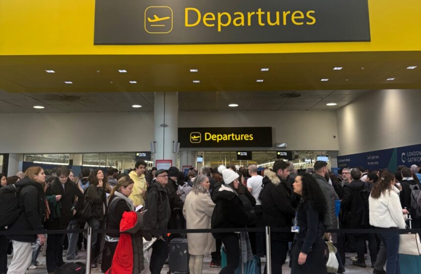 Travel Chaos at Gatwick: 5-Hour Security Queues Cause Hundreds to Miss Flights, Passengers Share Frustration as Airport Struggles to Manage Crowds Before Christmas.