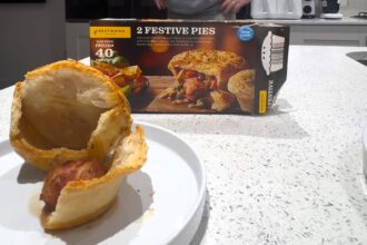 Aldi shopper left baffled after discovering an empty festive pie meant to be packed with Christmas trimmings. The £2.79 treat sparked mixed reactions online.