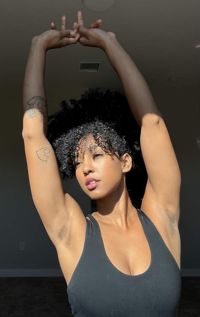 Victoria Esteves, 27, has hit back at trolls shaming her for her dark armpits, embracing her natural hyperpigmentation and promoting self-acceptance on social media.