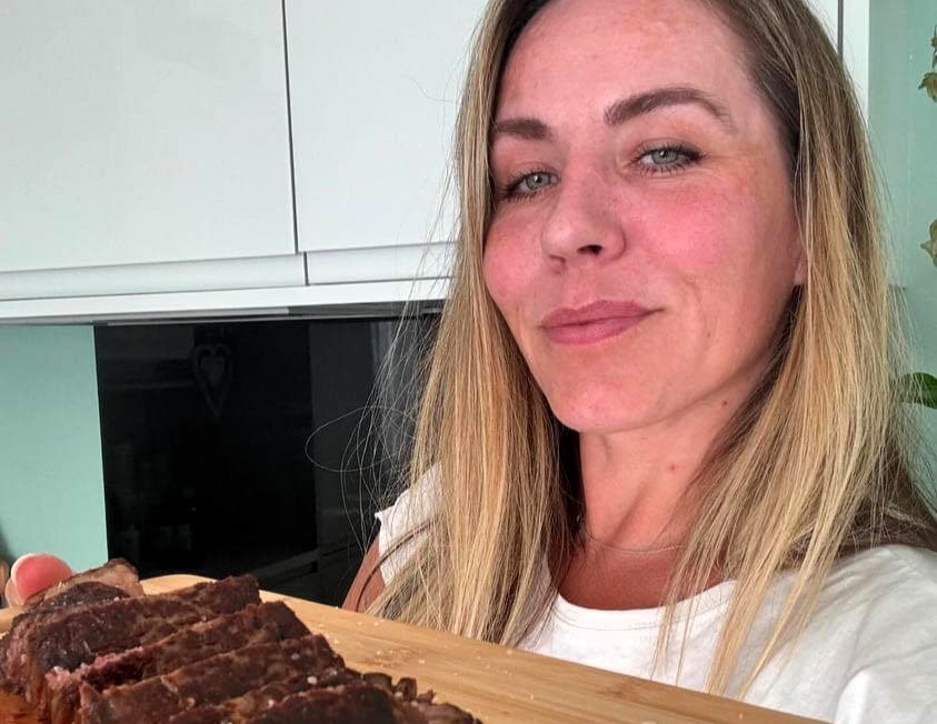 A woman who follows a strict carnivore diet will skip veggies this Christmas, indulging in turkey, ham, and a "meaty cake" made with pork crackling. She reports endless health benefits.