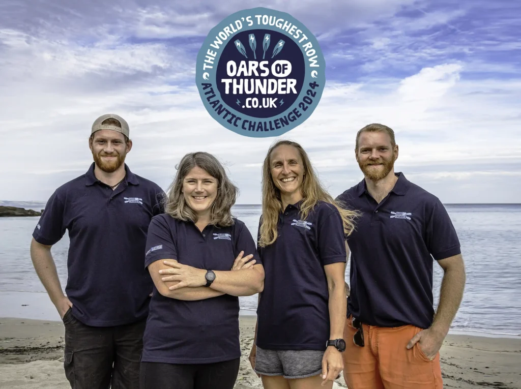 A British rowing team rescued a dying turtle tangled in fishing net mid-Atlantic during their Talisker Whisky Atlantic Rowing Challenge, showcasing teamwork and care for marine life.