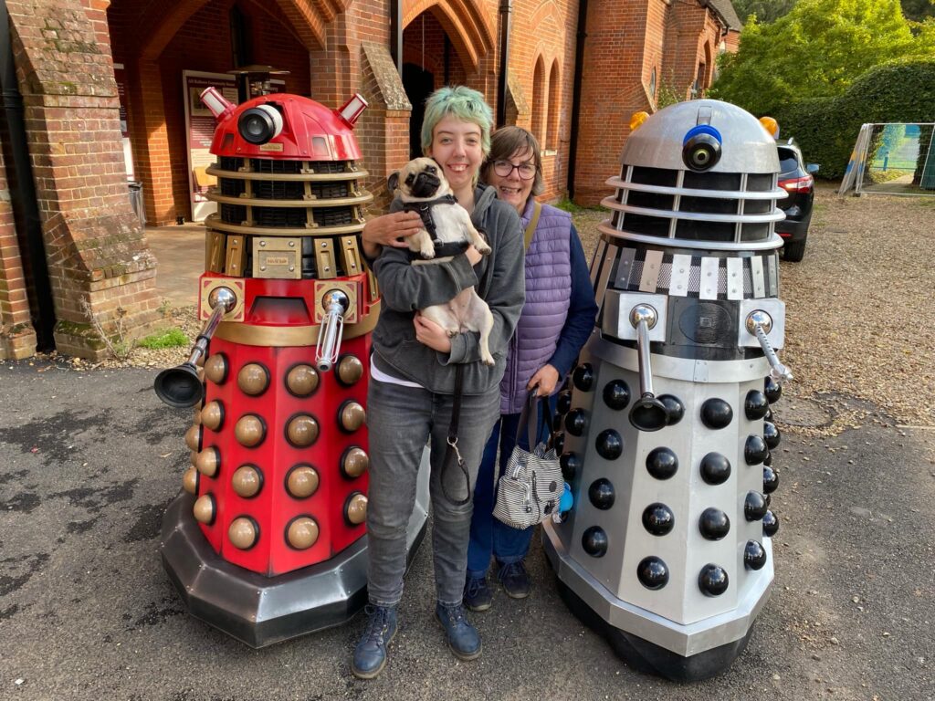 Doctor Who superfan Mark Casto builds lifesize Daleks to delight locals and support charity events, combining his graphic design skills with a lifelong passion for the show.