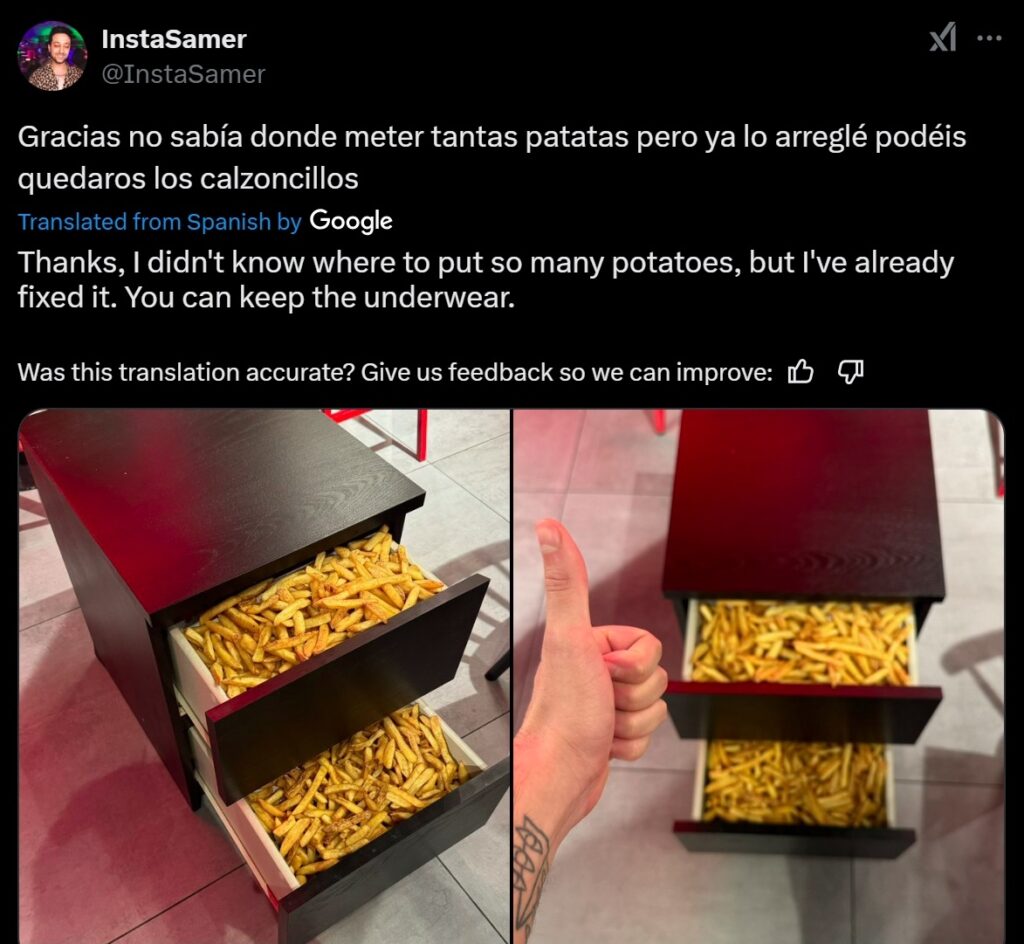 Fast food fans in Spain go wild as KFC's free fries promotion sparks suitcase-stuffing frenzy, compensating for old chips with 2.41kg of crispy, upgraded potatoes per customer!