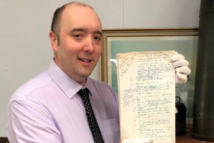 A handwritten script from Dad’s Army, penned by co-creator David Croft, sold for £6,500 at auction. The iconic piece from the 1970 episode Sgt – Save My Boy! highlights comedy history.