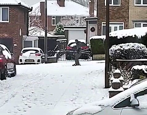 Builder John McCormack goes viral skiing down his snowy Rotherham street, entertaining neighbors and offering grocery runs. The hilarious clips have over 1.8M views!