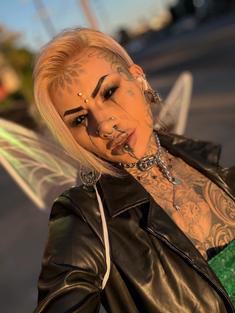 A tattoo artist, known as Brookelle Bombshelle, has spent over £10,000 on 160 tattoos, ignoring public stares and family questions, as she works toward a full body suit.