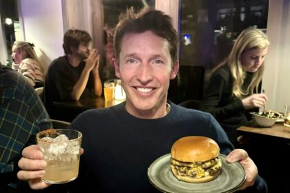 James Blunt is thrilled after trying a £32 burger named after him in Switzerland. Dubbed Blunty Mc Bluntface, it’s packed with jalapeños and cheddar goodness!