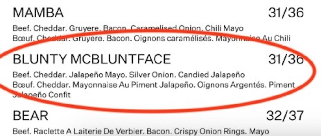 James Blunt is thrilled after trying a £32 burger named after him in Switzerland. Dubbed Blunty Mc Bluntface, it’s packed with jalapeños and cheddar goodness!