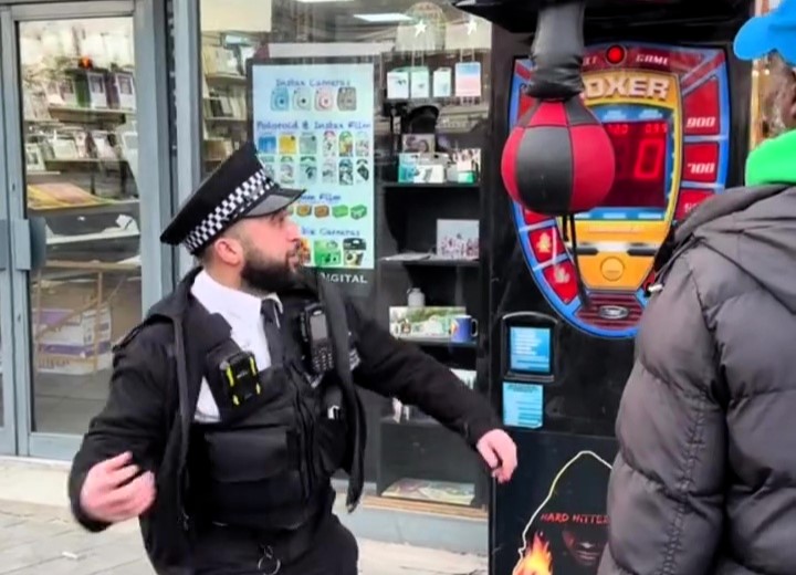 Three on-duty cops joined in on a street punch machine challenge during a shop opening in Harrow, amusing the public. The Met Police says it’s part of building community ties.