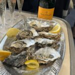 Fulham fans were mocked for enjoying oysters and champagne on a train to Leicester, embodying their club's posh reputation, as they celebrated a 2-0 victory.