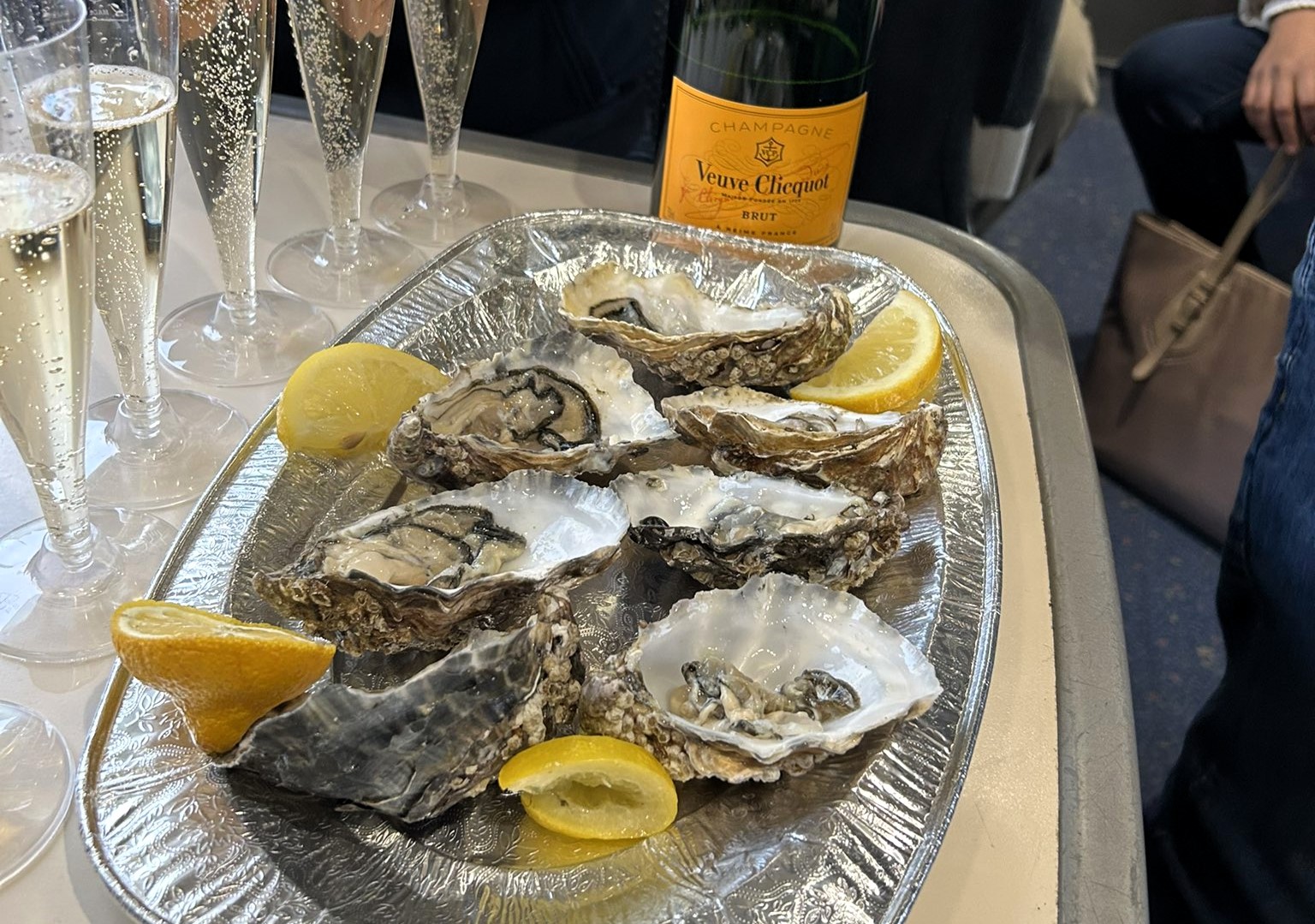 Fulham fans were mocked for enjoying oysters and champagne on a train to Leicester, embodying their club's posh reputation, as they celebrated a 2-0 victory.