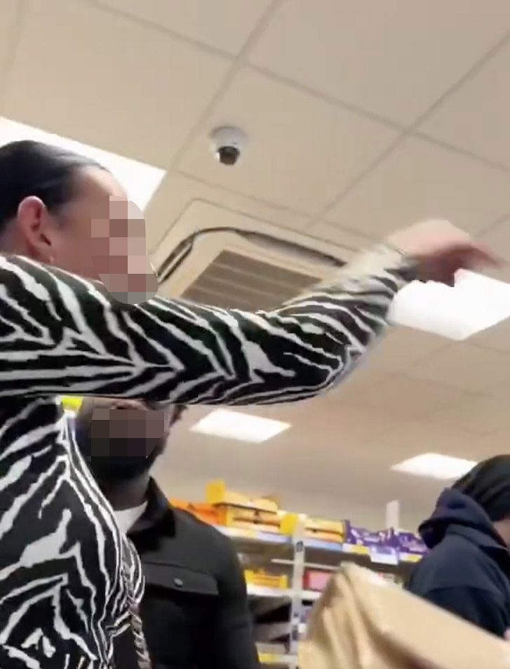 Tesco checkout feud erupts in Redditch as a man films a woman, sparking a heated exchange over poodles, privacy, and police intervention.