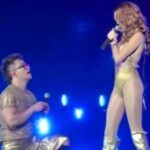 Singer Yurem Rojas proposes to Tay Rodzel onstage during a duet, leaving fans wondering if it was real or a joke as her laughter and reaction spark viral intrigue.