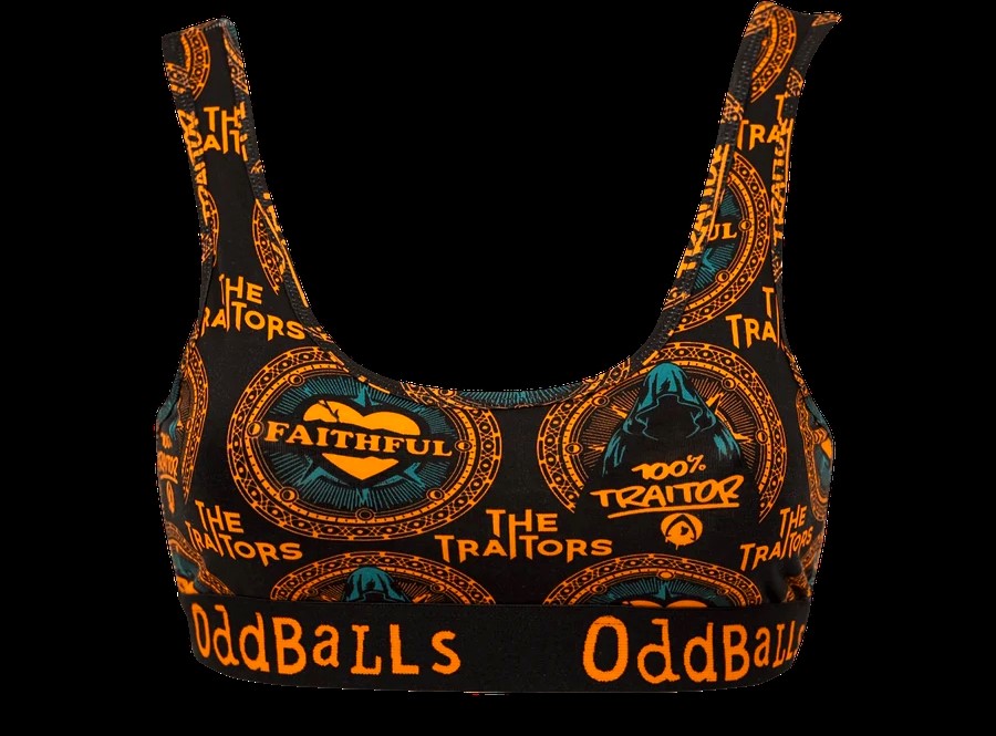 Traitors-themed underwear is now available for Valentine’s Day! Inspired by the hit BBC show, OddBalls offers quirky designs for men and women, with prices starting at £9.75.