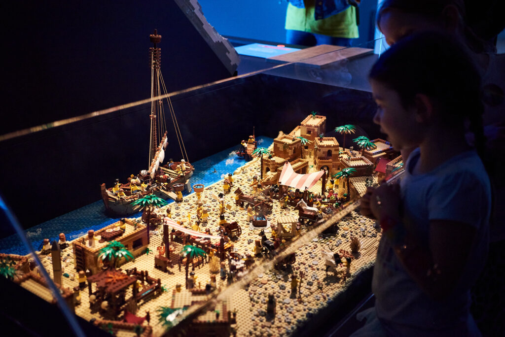 Brick by brick: Titanic’s tragic sinking recreated in a stunning 12,847-piece Lego model by Ryan McNaught, part of the 'Brickwrecks' exhibition at Historic Dockyard, Chatham.