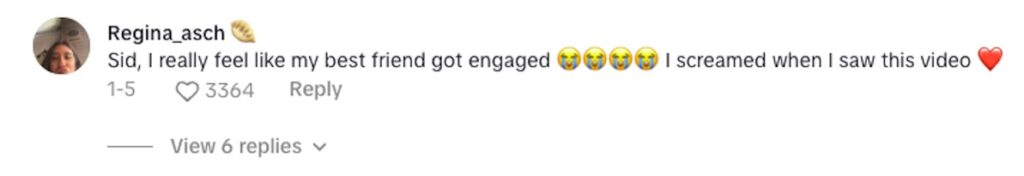 Social media comment on the post of From a chance encounter to a dreamy proposal: Citlali González and Meison, who met in a supermarket aisle, are now engaged after their viral love story captivated millions.