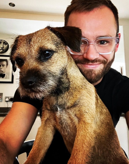 A devoted dog owner spends £500 a month on his Border Terrier, Bruce, including holidays abroad, £160 grooming sessions, and an £800 birthday party, calling him his "pride and joy."