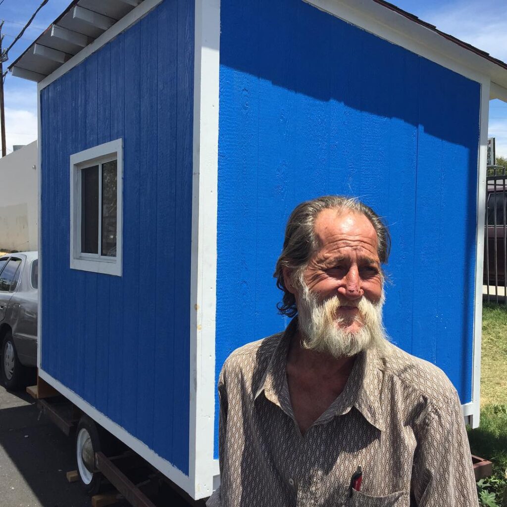 A California man is building tiny homes for the homeless at just £12,000 per unit, offering safe shelters with kitchens, bedrooms, and electricity to those in need.