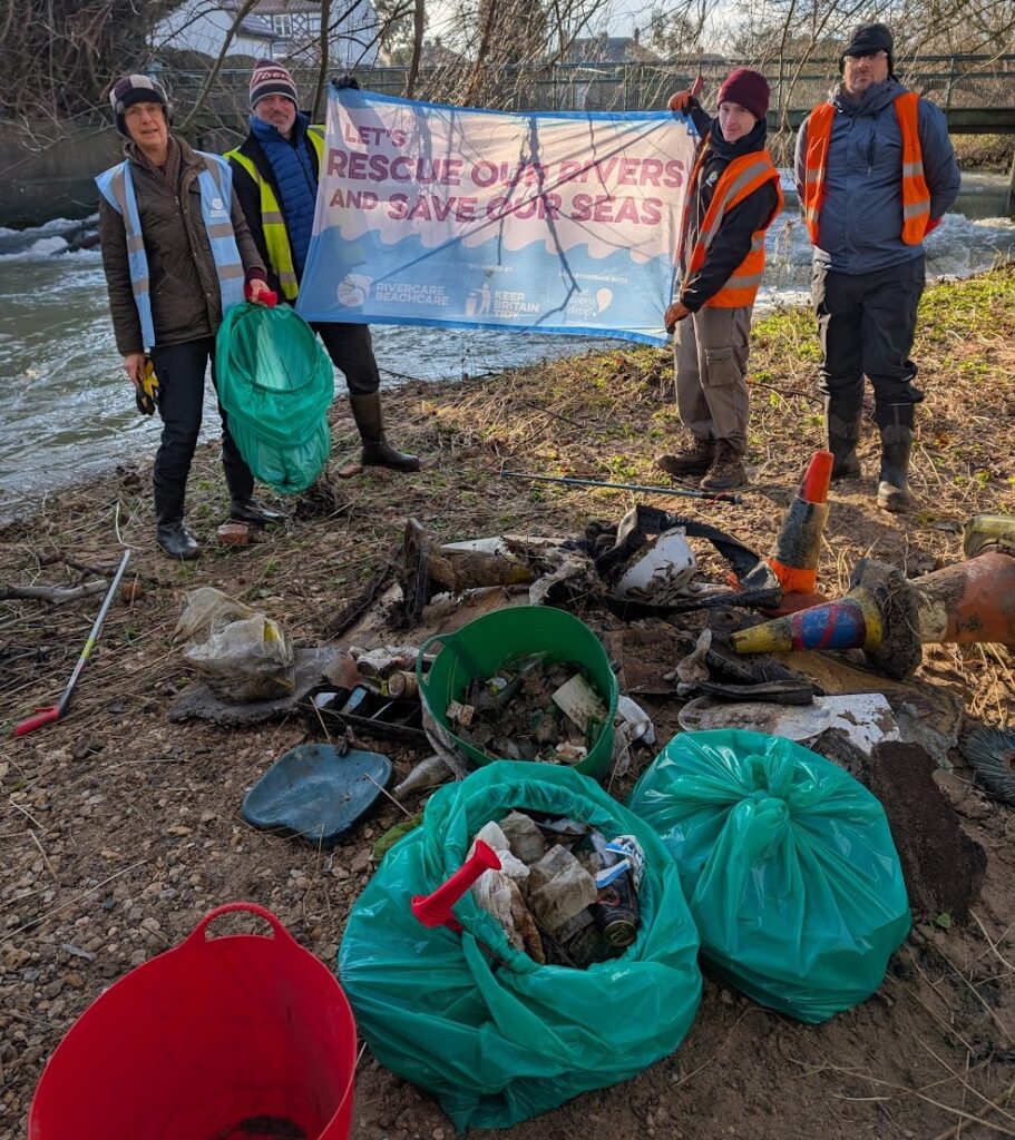 A 160-year-old beer bottle was discovered by litter pickers near the River Witham in Grantham, highlighting how long waste lingers alongside cans from the 1970s and 1980s.