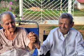 Brazilian centenarians Manoel and Maria Dino break Guinness World Record for longest living marriage - 84 years of love, family, and unwavering devotion.