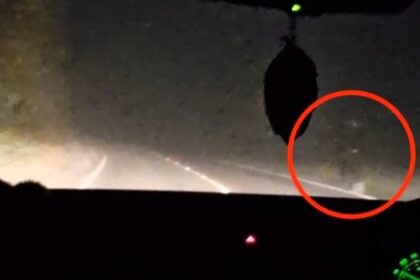 A dad was left with chills after spotting a ghostly figure on a ‘haunted’ road in Norfolk. The eerie footage has sparked local tales of paranormal activity and accidents.