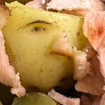 A dad spots Gru’s face in his potato salad while making lunch for his daughters. The hilarious food discovery delighted his Minions-loving family in Cheshire.