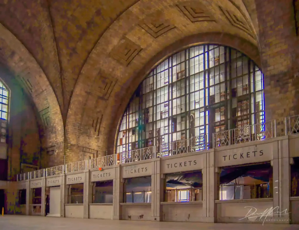 An explorer uncovers Buffalo Central Terminal - an abandoned train station frozen in time. Once a bustling hub, efforts are now underway to restore its historic grandeur.