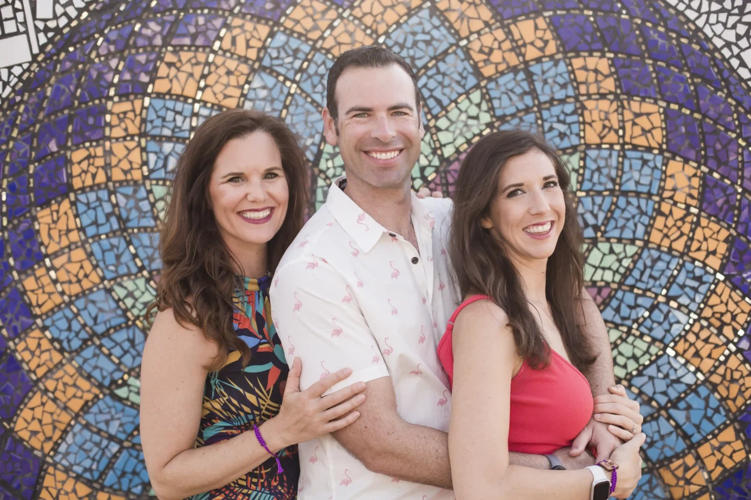 A married couple embraces polyamory after 20 years, welcoming a third partner despite initial skepticism, and now share a committed life as a throuple.