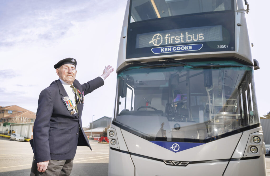 D-Day veteran Ken Cooke, 99, has had a York bus named in his honor - a touching tribute to the last surviving member of the city's Normandy Veterans for his bravery in 1944.