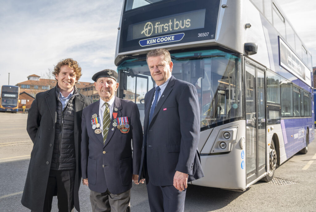 D-Day veteran Ken Cooke, 99, has had a York bus named in his honor - a touching tribute to the last surviving member of the city's Normandy Veterans for his bravery in 1944.