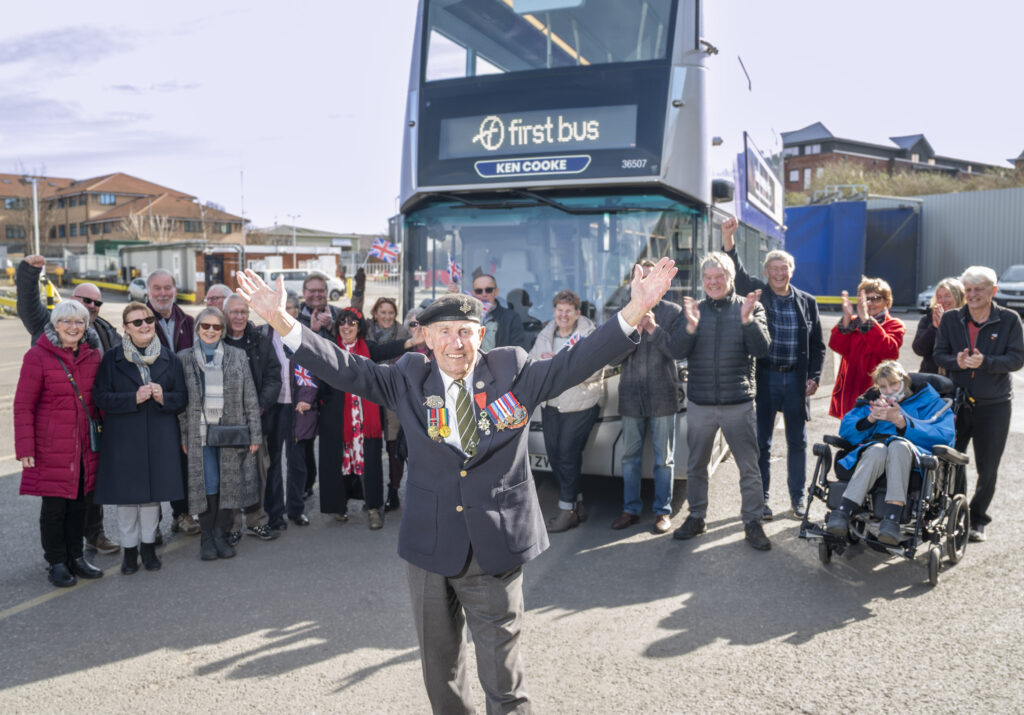 D-Day veteran Ken Cooke, 99, has had a York bus named in his honor - a touching tribute to the last surviving member of the city's Normandy Veterans for his bravery in 1944.