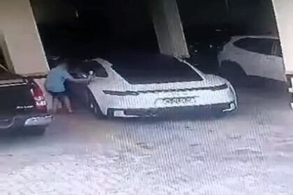 A mischievous nine-year-old crashed his neighbor's Porsche 911 into a wall after sneaking into the luxury car, causing £20,000 in damage - but the owner forgave him.